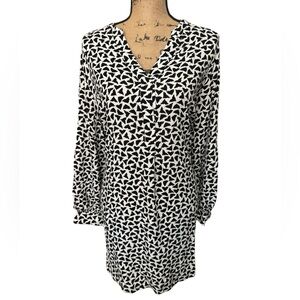 H&M Shirt Dress. Black and white. Size Large.
